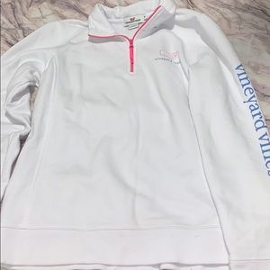 White Vineyard Vines Quarter Zip